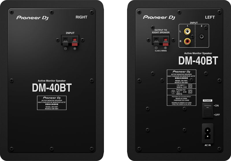 PIONEER DJ DM-40D-W - POWERED MONITORS (BLUETHOOT) BLACK OR WHITE