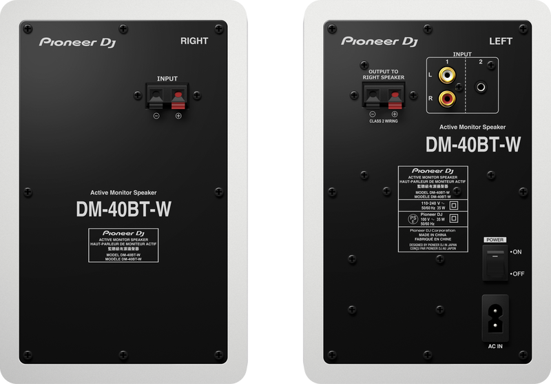 PIONEER DJ DM-40D-W - POWERED MONITORS (BLUETHOOT) BLACK OR WHITE
