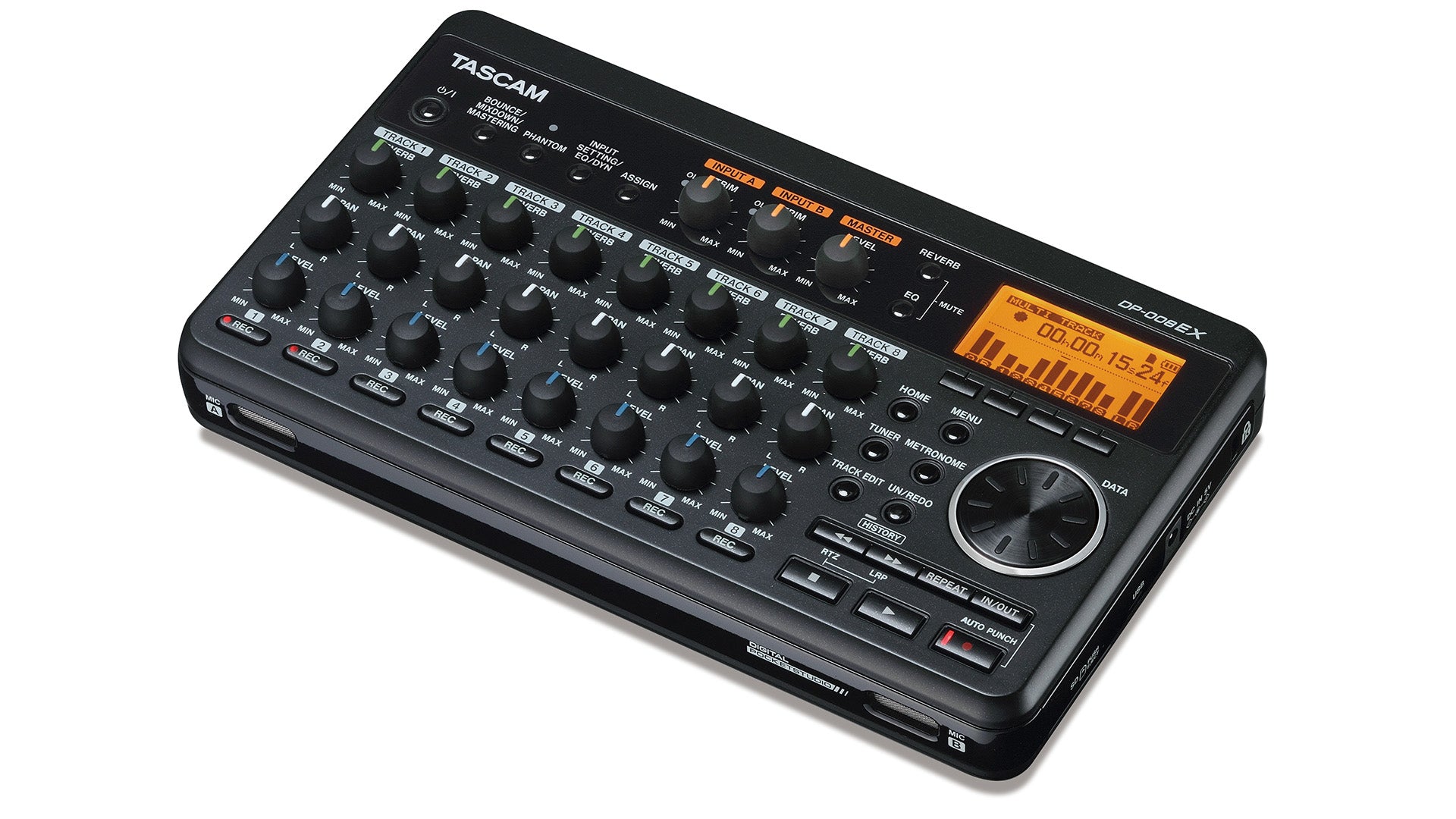 TASCAM DP-008EX - Battery-Powered Compact Multi-Track Recorder