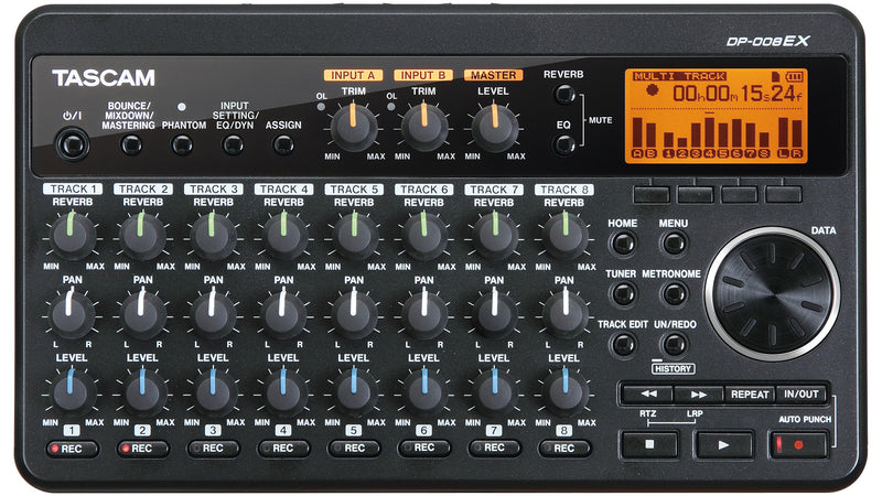 TASCAM DP-008EX - Battery-Powered Compact Multi-Track Recorder