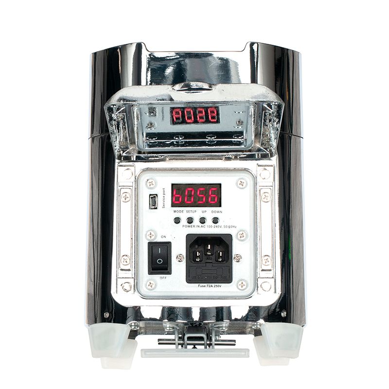 AMERICAN DJ ELEMENT-HEXIP-CHROME - RGBAW+UV Wash IP54 4x10W -Battery Powered - Chrome