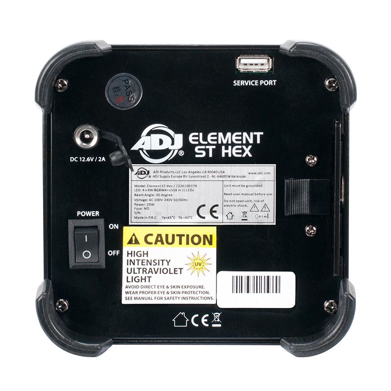 AMERICAN DJ ELEMENT-ST-HEX- 4x6 Watts battery powered Led spot fixture