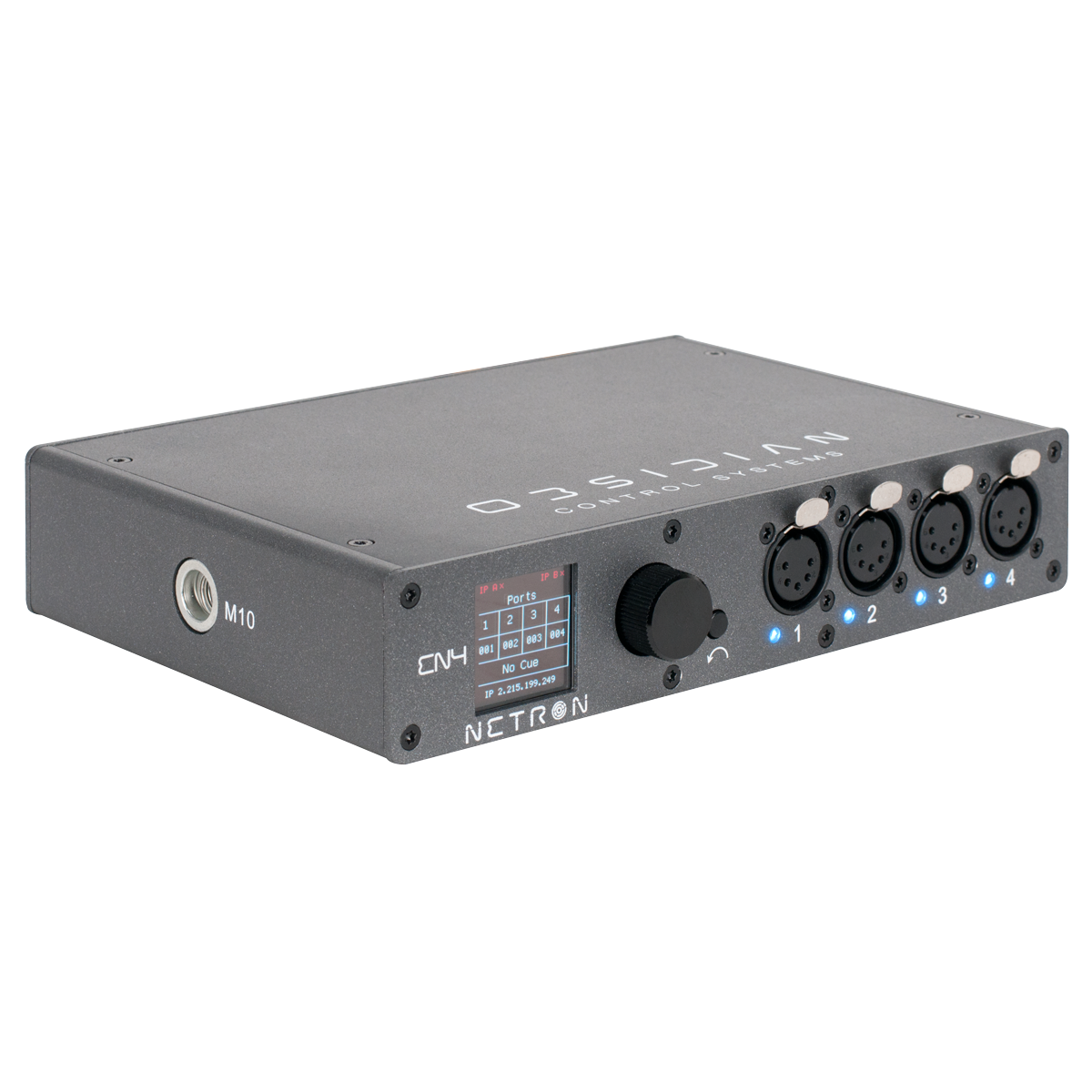 OBSIDIAN EN4 Ethernet to DMX gateway with 4 RDM compatible ports