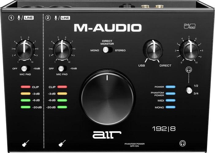 M-AUDIO AIR192X8 - 2 In/4-Out 24/192 Audio MIDI Interface