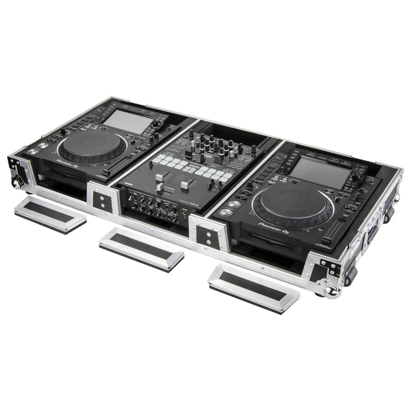 Odyssey FZ10CDJWXD Case DJ Gear - Odyssey FZ10CDJWXD - Extra Deep 10″ Format DJ Mixer and Two Large Format Media Players Coffin Flight Case