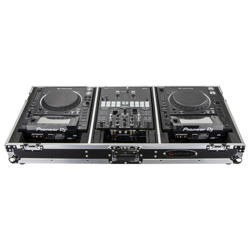 Odyssey FZ10CDJWXD Case DJ Gear - Odyssey FZ10CDJWXD - Extra Deep 10″ Format DJ Mixer and Two Large Format Media Players Coffin Flight Case