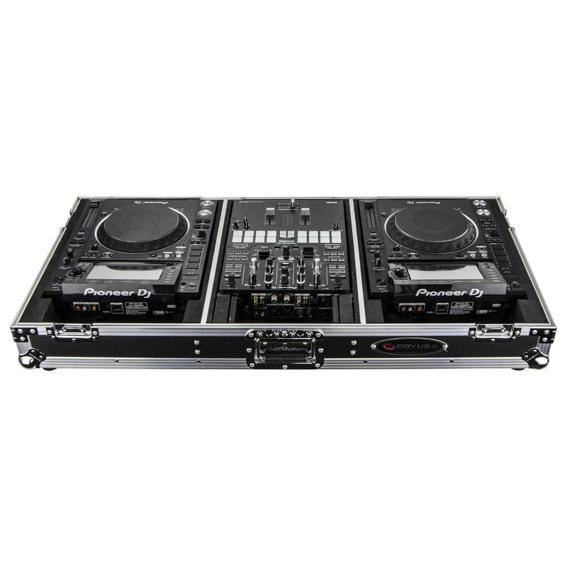 Odyssey FZ10CDJWXD Case DJ Gear - Odyssey FZ10CDJWXD - Extra Deep 10″ Format DJ Mixer and Two Large Format Media Players Coffin Flight Case