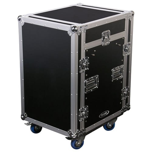 Odyssey FZ1112W Case Rackmount - Odyssey FZ1112W - 11U Top Slanted 12U Vertical Pro Combo Rack with Casters