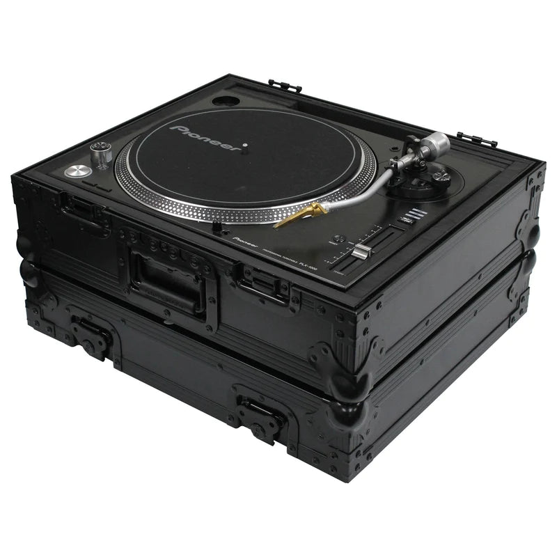 Odyssey FZ1200BL Case DJ Gear - Odyssey FZ1200BL - Universal Black Turntable Flight Case