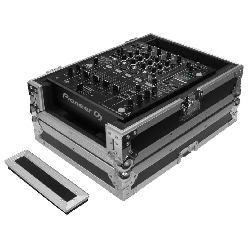 Odyssey FZ12MIXXD Case DJ Gear - Odyssey FZ12MIXXD - Universal 12″ Format DJ Mixer Flight Case with Extra Deep Rear Cable Compartment