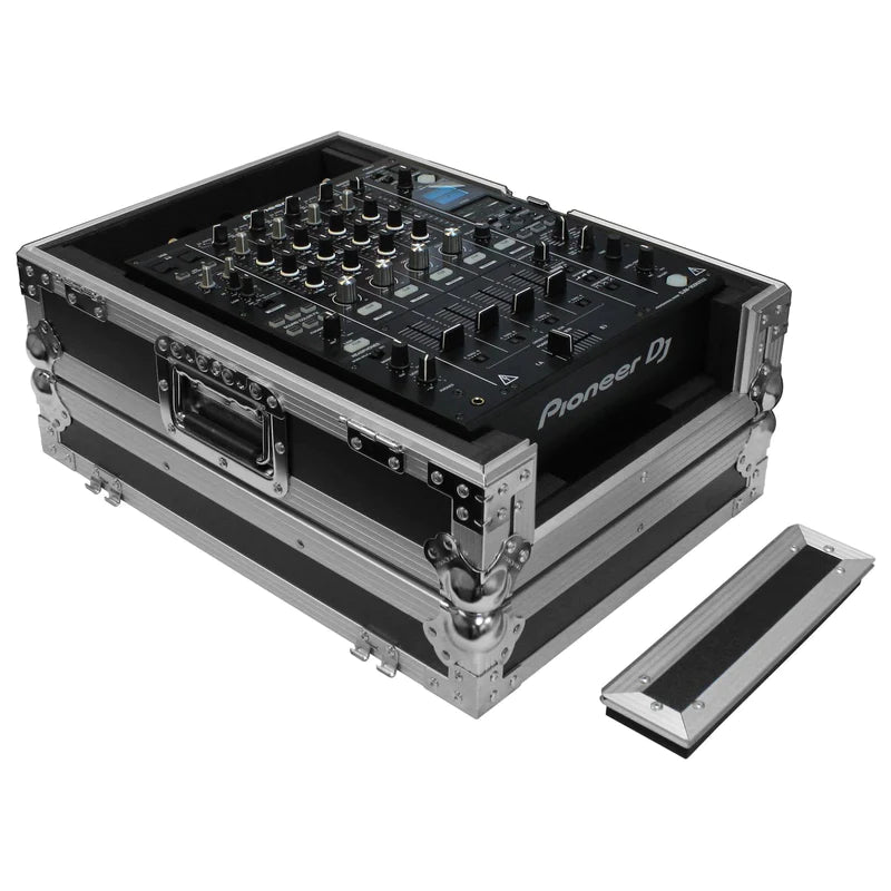 Odyssey FZ12MIXXD Case DJ Gear - Odyssey FZ12MIXXD - Universal 12″ Format DJ Mixer Flight Case with Extra Deep Rear Cable Compartment