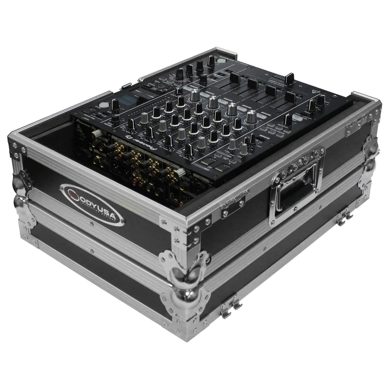 Odyssey FZ12MIXXD Case DJ Gear - Odyssey FZ12MIXXD - Universal 12″ Format DJ Mixer Flight Case with Extra Deep Rear Cable Compartment