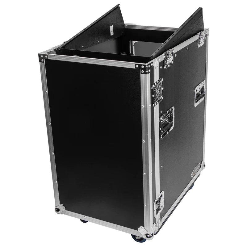 Odyssey FZ1316W Case Rackmount - Odyssey FZ1316W - 13U Top Slanted 16U Vertical Pro Combo Rack with Casters