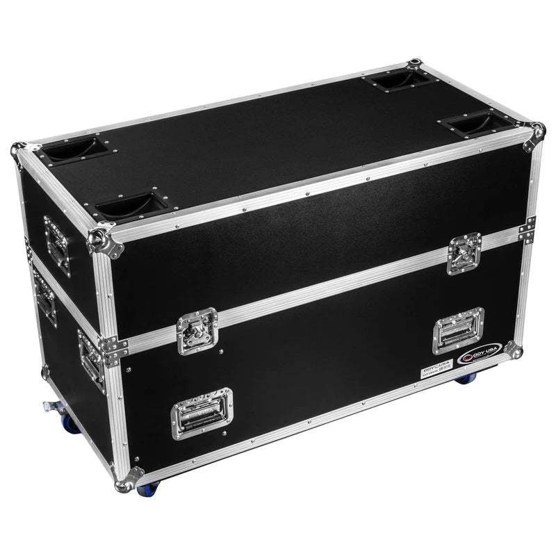 Odyssey FZ2FSM40W Road Case - Odyssey FZ2FSM40W - Dual 40-43″ Flat Screen Monitor Case with Casters