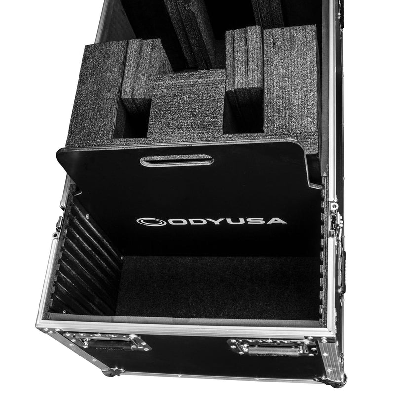 Odyssey FZ2FSM40W Road Case - Odyssey FZ2FSM40W - Dual 40-43″ Flat Screen Monitor Case with Casters