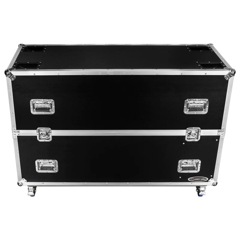 Odyssey FZ2FSM50W Road Case - Odyssey FZ2FSM50W - Dual 50-58″ Flat Screen Monitor Case with Casters