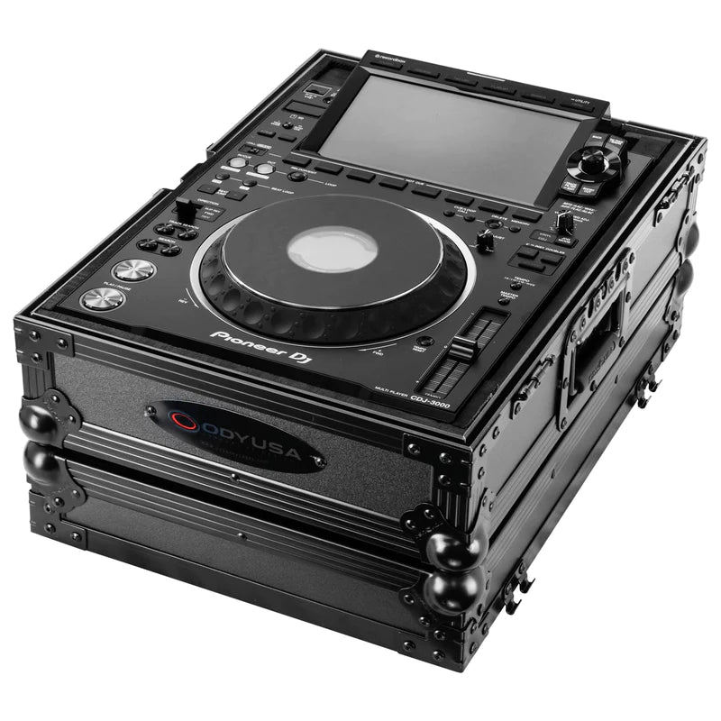 Odyssey FZ3000BL Case DJ Gear - Odyssey FZ3000BL - Pioneer CDJ3000 Flight Case in Black with Removable Back Panel