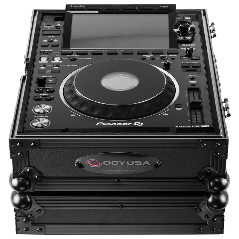 Odyssey FZ3000BL Case DJ Gear - Odyssey FZ3000BL - Pioneer CDJ3000 Flight Case in Black with Removable Back Panel