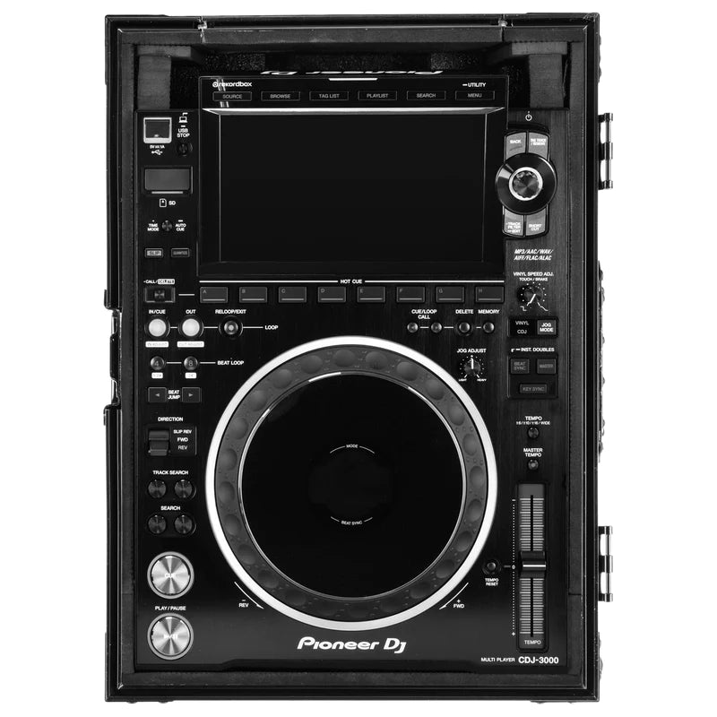 Odyssey FZ3000BL Case DJ Gear - Odyssey FZ3000BL - Pioneer CDJ3000 Flight Case in Black with Removable Back Panel