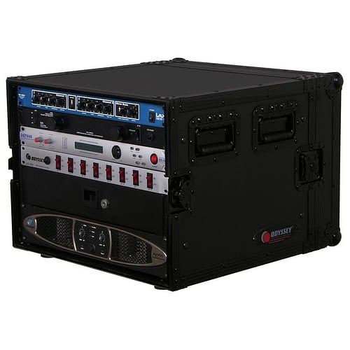 Odyssey FZAR08BL Case Rackmount - Odyssey FZAR08BL - Black 8U Pro Amp Rack