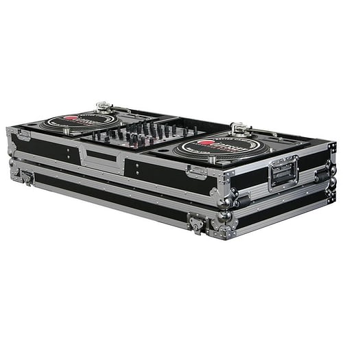 Odyssey FZBM12W Case DJ Gear - Odyssey FZBM12W - 12″ Format DJ Mixer and Two Battle Position Turntables Flight Coffin Case