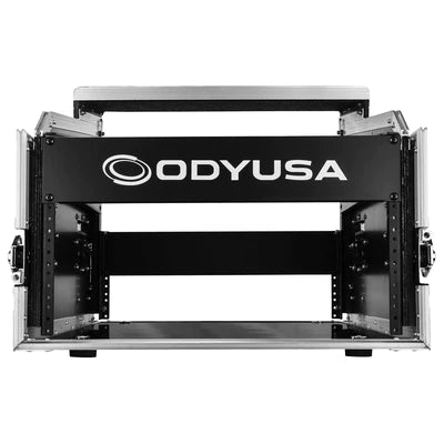 Odyssey FZGS1404 Case Rackmount - Odyssey FZGS1404 - 14U Top Slanted 4U Bottom Vertical Pro Combo Rack with Glide Platform