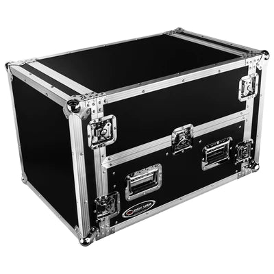 Odyssey FZGS1404 Case Rackmount - Odyssey FZGS1404 - 14U Top Slanted 4U Bottom Vertical Pro Combo Rack with Glide Platform