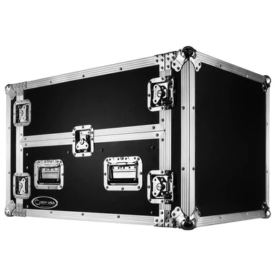 Odyssey FZGS1404 Case Rackmount - Odyssey FZGS1404 - 14U Top Slanted 4U Bottom Vertical Pro Combo Rack with Glide Platform