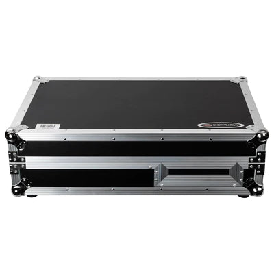 Odyssey FZGS1BM10W Case DJ Gear - Odyssey FZGS1BM10W - Reversible 10″ Format DJ Mixer and One Battle Position Turntable Coffin Flight Case with Glide Platform