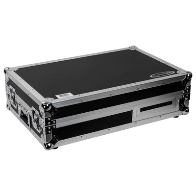 Odyssey FZGS1BM10W Case DJ Gear - Odyssey FZGS1BM10W - Reversible 10″ Format DJ Mixer and One Battle Position Turntable Coffin Flight Case with Glide Platform