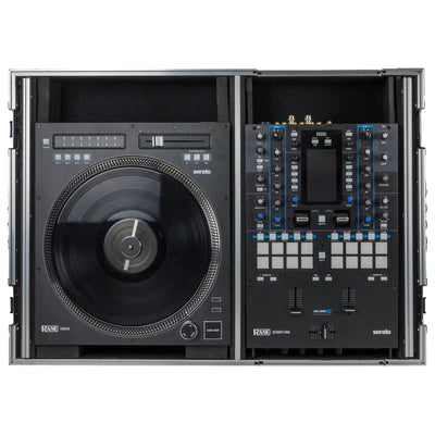Odyssey FZGS1RA1272W DJ Case - Odyssey FZGS1RA1272W - Reversible Compact Rane Twelve and Rane Seventy / Seventy-Two Battle DJ Coffin Flight Case with Glide Platform