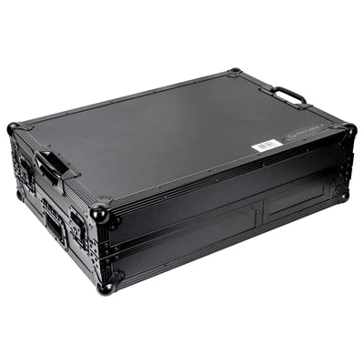 Odyssey FZGS1RA1272WBL DJ Case - Odyssey FZGS1RA1272WBL - Black Reversible Compact Rane Twelve and Rane Seventy / Seventy-Two Battle DJ Coffin Flight Case with Glide Platform