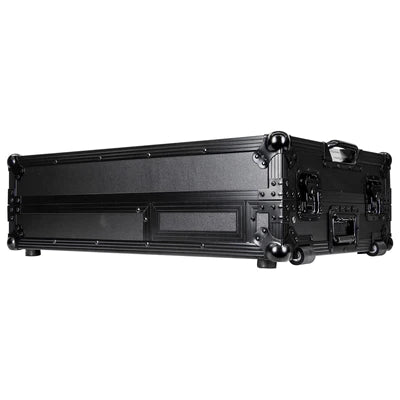 Odyssey FZGS1RA1272WBL DJ Case - Odyssey FZGS1RA1272WBL - Black Reversible Compact Rane Twelve and Rane Seventy / Seventy-Two Battle DJ Coffin Flight Case with Glide Platform