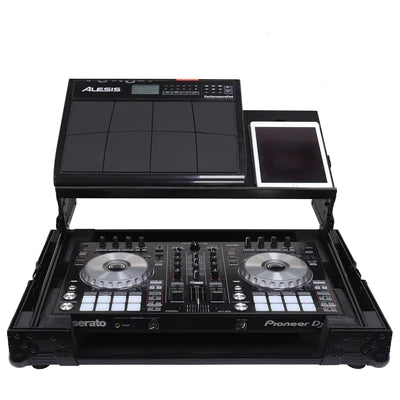 Odyssey FZGSADDJSR2BL Case DJ Gear - Odyssey FZGSADDJSR2BL - Black Pioneer DDJ-SR / DDJ-SR2 Flight Case with Angle Glide Platform