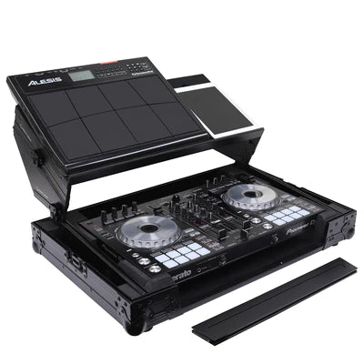 Odyssey FZGSADDJSR2BL Case DJ Gear - Odyssey FZGSADDJSR2BL - Black Pioneer DDJ-SR / DDJ-SR2 Flight Case with Angle Glide Platform