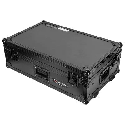 DJ Controller Case w/Glid - Odyssey FZGSDDJ1000W2BL - Pioneer DDJ-1000 / DDJ-1000SRT Black Label Case with Patented Glide Platform and Bottom 2U Rack Space