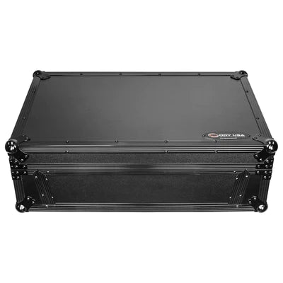 DJ Controller Case w/Glid - Odyssey FZGSDDJ1000W2BL - Pioneer DDJ-1000 / DDJ-1000SRT Black Label Case with Patented Glide Platform and Bottom 2U Rack Space