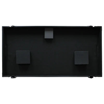 Odyssey FZGSLBM10WRBL Case DJ Gear - Odyssey FZGSLBM10WRBL - Black Low Profile 10″ Format DJ Mixer and Two Battle Position Turntables Flight Coffin Case with Wheels and Glide Platform
