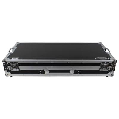 Odyssey FZGSLBM12WR Case DJ Gear - Odyssey FZGSLBM12WR - Low Profile 12″ Format DJ Mixer and Two Battle Position Turntables Flight Coffin Case with Wheels and Glide Platform