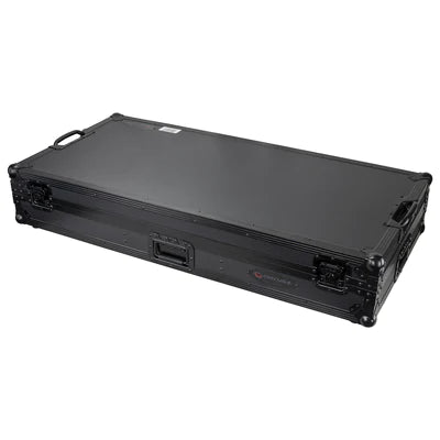 Odyssey FZGSLBM12WRBL Case DJ Gear - Odyssey FZGSLBM12WRBL - Black Low Profile 12″ Format DJ Mixer and Two Battle Position Turntables Flight Coffin Case with Wheels and Glide Platform