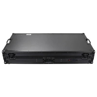 Odyssey FZGSLBM12WRBL Case DJ Gear - Odyssey FZGSLBM12WRBL - Black Low Profile 12″ Format DJ Mixer and Two Battle Position Turntables Flight Coffin Case with Wheels and Glide Platform