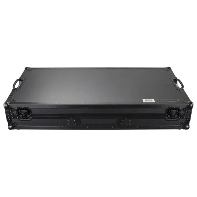 Odyssey FZGSLBM12WRBL Case DJ Gear - Odyssey FZGSLBM12WRBL - Black Low Profile 12″ Format DJ Mixer and Two Battle Position Turntables Flight Coffin Case with Wheels and Glide Platform