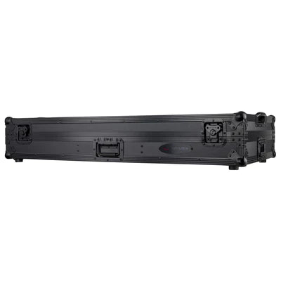 Odyssey FZGSLBM12WRBL Case DJ Gear - Odyssey FZGSLBM12WRBL - Black Low Profile 12″ Format DJ Mixer and Two Battle Position Turntables Flight Coffin Case with Wheels and Glide Platform