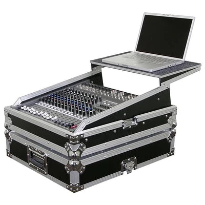 Odyssey FZGSMX1912 Road Case - Odyssey FZGSMX1912 - Universal 12U Rack Mountable Mixer Flight Case with Glide Platform