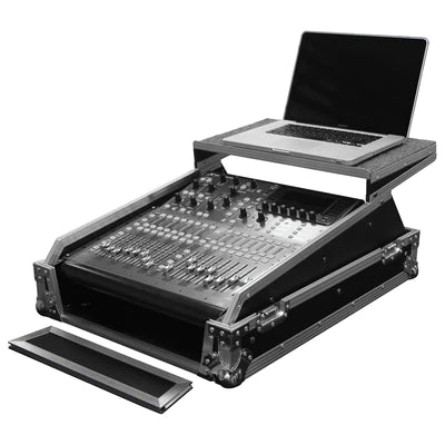 Odyssey FZGSMX1913 Road Case - Odyssey FZGSMX1913 - Universal 13U Rack Mountable Mixer Flight Case with Glide Platform