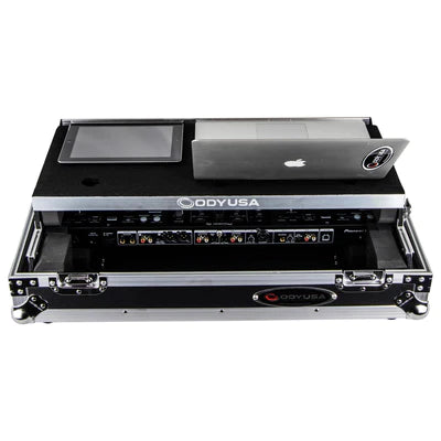 Odyssey FZGSPIDDJ8001 Case DJ Gear - Odyssey FZGSPIDDJ8001 - Pioneer DDJ-800 Flight Case with Bottom 1U Rack Space and Glide Platform