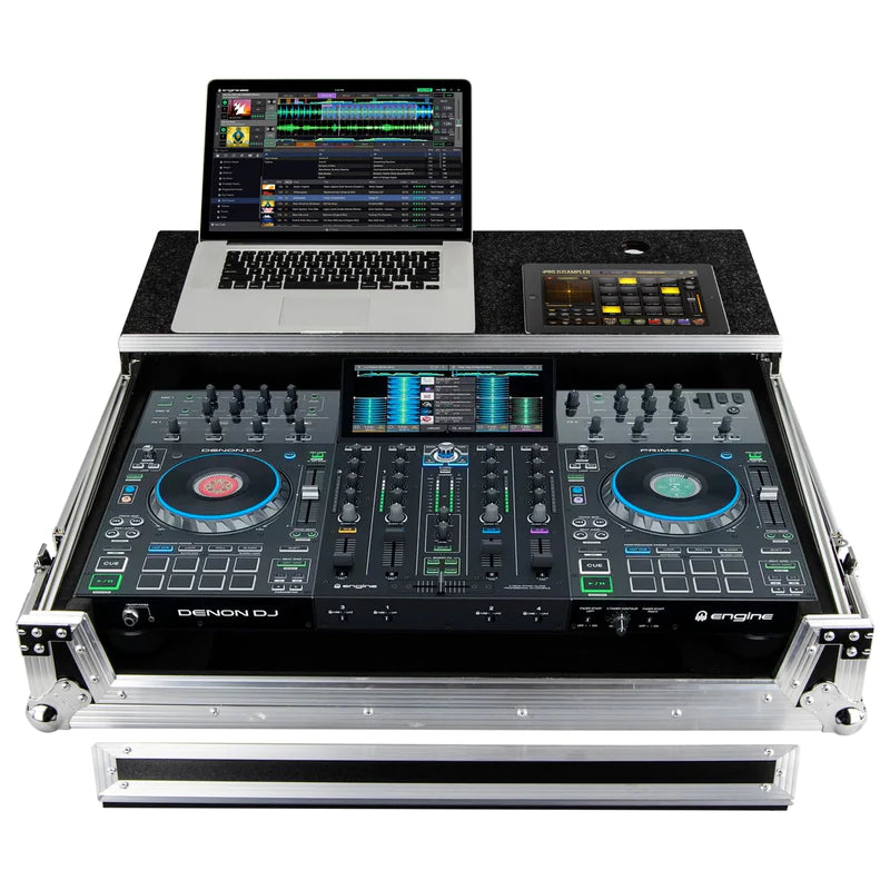 Odyssey FZGSPRIME4 DJ Case - Odyssey FZGSPRIME4 - Denon Prime 4 Flight Case with Glide Platform