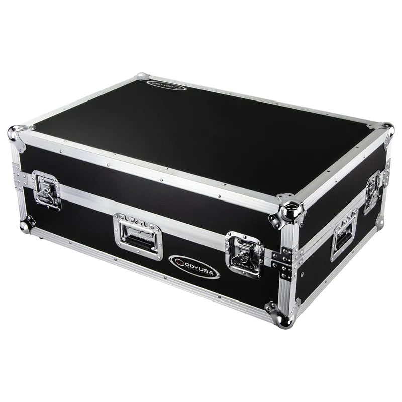 Odyssey FZGSPRIME4W2 Case DJ Gear - Odyssey FZGSPRIME4W2 - Denon Prime 4 Flight Case with Patented Glide Laptop Platform and 2U Rack Space