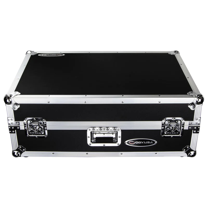 Odyssey FZGSPRIME4W2 Case DJ Gear - Odyssey FZGSPRIME4W2 - Denon Prime 4 Flight Case with Patented Glide Laptop Platform and 2U Rack Space