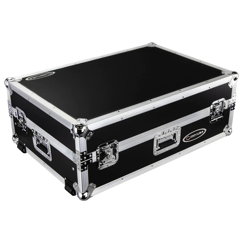 Odyssey FZGSPRIME4W2 Case DJ Gear - Odyssey FZGSPRIME4W2 - Denon Prime 4 Flight Case with Patented Glide Laptop Platform and 2U Rack Space